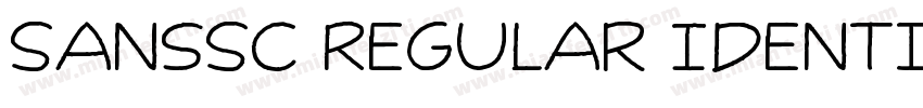 SansSC Regular Identity H字体转换